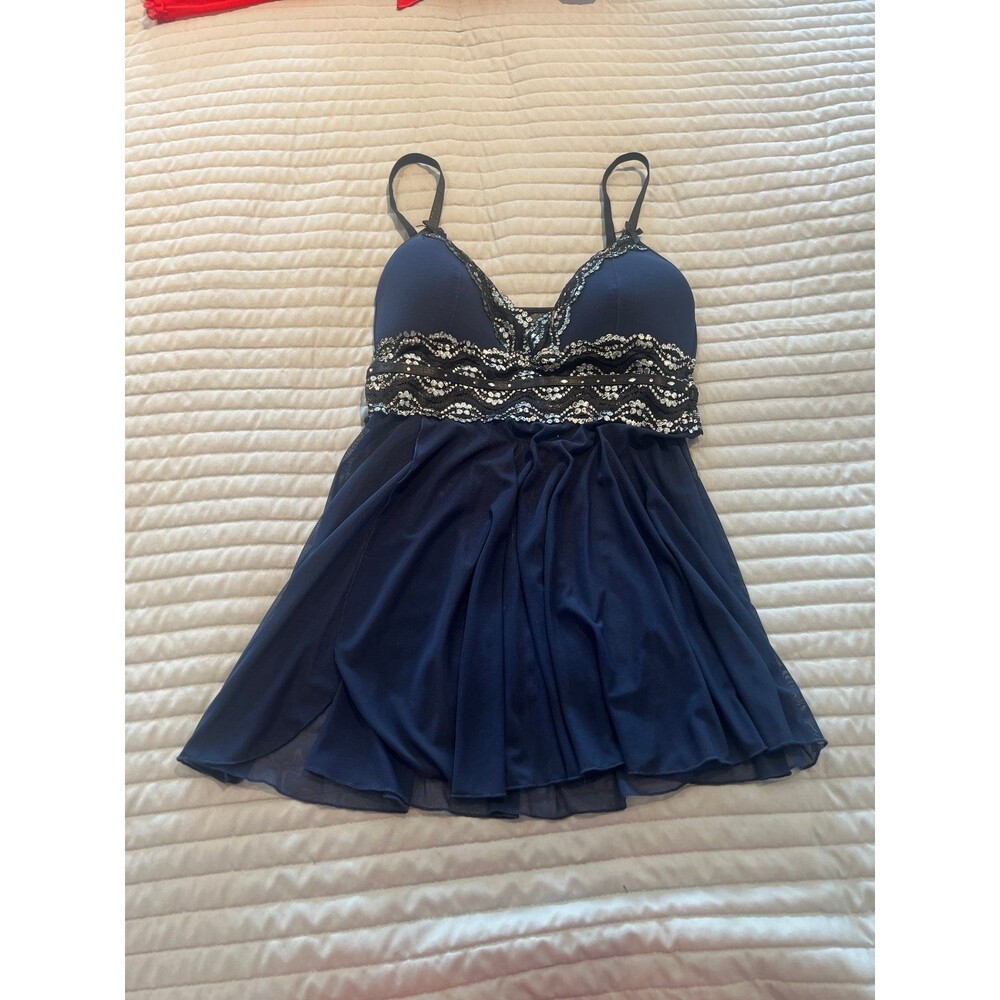 Babydoll yandy size medium dark blue